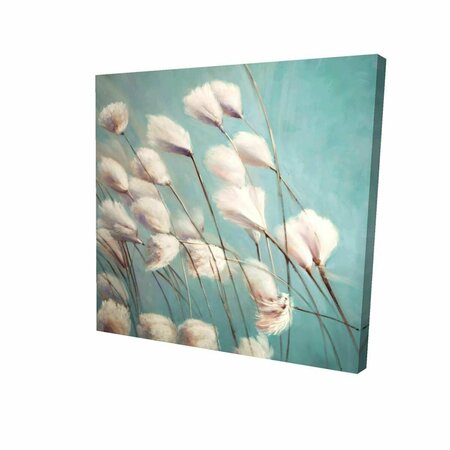 FONDO 16 x 16 in. Cotton Grass Flowers in the Wind-Print on Canvas FO2789245